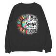 It Take Lots Of Sparkle To Be A Teacher With Sunflower Women Crewneck Sweatshirt, novelty gifts, funny gifts It Take Lots Of Sparkle To Be A Teacher With Sunflower Women Crewneck Sweatshirt, novelty gifts, funny gifts