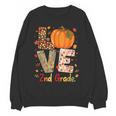 Love 2nd Grade Happy Fall Thanksgiving For 2nd Teacher For Men Women Girls Kids Women Crewneck Sweatshirt, novelty gifts, funny gifts Love 2nd Grade Happy Fall Thanksgiving For 2nd Teacher For Men Women Girls Kids Women Crewneck Sweatshirt, novelty gifts, funny gifts