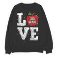 LOVE Apple 3rd Grade Teacher Student School Women Crewneck Sweatshirt, novelty gifts, funny gifts LOVE Apple 3rd Grade Teacher Student School Women Crewneck Sweatshirt, novelty gifts, funny gifts