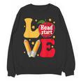 Love Headstart Head Start Teachers First Day Of School Women Crewneck Sweatshirt, novelty gifts, funny gifts Love Headstart Head Start Teachers First Day Of School Women Crewneck Sweatshirt, novelty gifts, funny gifts