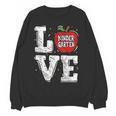 LOVE Kindergarten Teacher Student School Apple Women Crewneck Sweatshirt, novelty gifts, funny gifts LOVE Kindergarten Teacher Student School Apple Women Crewneck Sweatshirt, novelty gifts, funny gifts