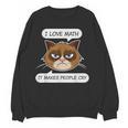 I Love Math It Makes People Cry Math Teacher Women Crewneck Sweatshirt, novelty gifts, funny gifts I Love Math It Makes People Cry Math Teacher Women Crewneck Sweatshirt, novelty gifts, funny gifts
