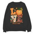 Love Preschool Teacher Turkey Thanksgiving Autumn Fall Women Crewneck Sweatshirt, novelty gifts, funny gifts