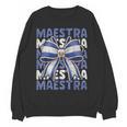 Maestra El Salvador Coquette Bow Hispanic Spanish Teacher Women Crewneck Sweatshirt, novelty gifts, funny gifts Maestra El Salvador Coquette Bow Hispanic Spanish Teacher Women Crewneck Sweatshirt, novelty gifts, funny gifts