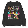Maestra Spanish Teacher Back To School Maestra De Espanol Women Crewneck Sweatshirt, novelty gifts, funny gifts Maestra Spanish Teacher Back To School Maestra De Espanol Women Crewneck Sweatshirt, novelty gifts, funny gifts