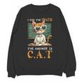 I Did The Math The Answer Is Cats Math Cat Teacher Women Crewneck Sweatshirt, novelty gifts, funny gifts I Did The Math The Answer Is Cats Math Cat Teacher Women Crewneck Sweatshirt, novelty gifts, funny gifts