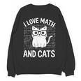 Math And Cats Apparel For Teachers Students Cat Lovers Women Crewneck Sweatshirt, novelty gifts, funny gifts Math And Cats Apparel For Teachers Students Cat Lovers Women Crewneck Sweatshirt, novelty gifts, funny gifts