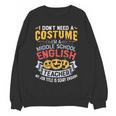 Middle School English Teacher Halloween Costume For Men Women Women Crewneck Sweatshirt, novelty gifts, funny gifts Middle School English Teacher Halloween Costume For Men Women Women Crewneck Sweatshirt, novelty gifts, funny gifts