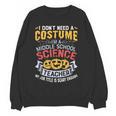 Middle School Science Teacher Halloween Costume For Men Women Women Crewneck Sweatshirt, novelty gifts, funny gifts