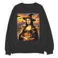 Mona Lisa Pumpkin Halloween Art Teacher Witchy Women Kids Women Crewneck Sweatshirt, novelty gifts, funny gifts Mona Lisa Pumpkin Halloween Art Teacher Witchy Women Kids Women Crewneck Sweatshirt, novelty gifts, funny gifts