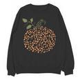 Music Notes Pumpkin Fall Music Teacher Autumn Halloween Women Crewneck Sweatshirt, novelty gifts, funny gifts