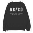 Music Teacher AB CD For Those About To Learn Rock Women Crewneck Sweatshirt, novelty gifts, funny gifts Music Teacher AB CD For Those About To Learn Rock Women Crewneck Sweatshirt, novelty gifts, funny gifts