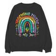 Musical Teacher Teaching Music Is My Jam Rainbow Tie Dye Women Crewneck Sweatshirt, novelty gifts, funny gifts Musical Teacher Teaching Music Is My Jam Rainbow Tie Dye Women Crewneck Sweatshirt, novelty gifts, funny gifts