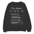 Nerdy Wave Equation Music Physics Science Math Teacher Geek Men Women Girls Kids Women Crewneck Sweatshirt, novelty gifts, funny gifts