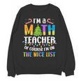On The Nice List Christmas Math Teacher Women Men Women Crewneck Sweatshirt, novelty gifts, funny gifts On The Nice List Christmas Math Teacher Women Men Women Crewneck Sweatshirt, novelty gifts, funny gifts