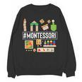 Novelty Montessori Studying Learning Schooling Teacher Love For Men Women Women Crewneck Sweatshirt, novelty gifts, funny gifts Novelty Montessori Studying Learning Schooling Teacher Love For Men Women Women Crewneck Sweatshirt, novelty gifts, funny gifts