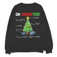 Oh Geometree Christmas Tree Geometry Math Teacher Women Crewneck Sweatshirt, novelty gifts, funny gifts