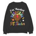 One Thankful PE Teacher Turkey Thanksgiving -Adults & Kids Classic Fit Polyester 100 Short Sleeve Women Crewneck Sweatshirt, novelty gifts, funny gifts One Thankful PE Teacher Turkey Thanksgiving -Adults & Kids Classic Fit Polyester 100 Short Sleeve Women Crewneck Sweatshirt, novelty gifts, funny gifts