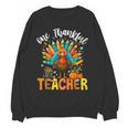 One Thankful Teacher Thanksgiving Turkey Cute Crayon Pencil Women Crewneck Sweatshirt, novelty gifts, funny gifts One Thankful Teacher Thanksgiving Turkey Cute Crayon Pencil Women Crewneck Sweatshirt, novelty gifts, funny gifts