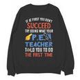 PE Teacher Succeed Sport Teacher School Fitness Gym Class Men Women Women Crewneck Sweatshirt, novelty gifts, funny gifts