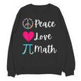Peace Love Math Maths Teacher Pi Symbol Men Women Women Crewneck Sweatshirt, novelty gifts, funny gifts Peace Love Math Maths Teacher Pi Symbol Men Women Women Crewneck Sweatshirt, novelty gifts, funny gifts