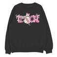 Pink Ghost Teach Halloween Teacher In Spooky Season Women Crewneck Sweatshirt, novelty gifts, funny gifts Pink Ghost Teach Halloween Teacher In Spooky Season Women Crewneck Sweatshirt, novelty gifts, funny gifts