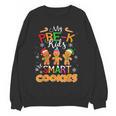 My Pre-K Kids Are Smart Cookies Christmas Teacher Women Crewneck Sweatshirt, novelty gifts, funny gifts