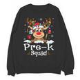 Pre-k Teacher Squad Reindeer Teacher Christmas Women Crewneck Sweatshirt, novelty gifts, funny gifts