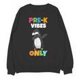 Pre-K Vibes Only Penguin Teachers Kids Back To School Women Crewneck Sweatshirt, novelty gifts, funny gifts Pre-K Vibes Only Penguin Teachers Kids Back To School Women Crewneck Sweatshirt, novelty gifts, funny gifts