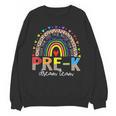 PreK Dream Team Leopard Rainbow Teacher Squad Back To School Women Crewneck Sweatshirt, novelty gifts, funny gifts PreK Dream Team Leopard Rainbow Teacher Squad Back To School Women Crewneck Sweatshirt, novelty gifts, funny gifts