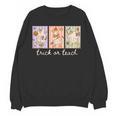 Preppy Goose Teacher Trick Or Teach Halloween Teacher Goose Women Crewneck Sweatshirt, novelty gifts, funny gifts Preppy Goose Teacher Trick Or Teach Halloween Teacher Goose Women Crewneck Sweatshirt, novelty gifts, funny gifts
