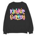Preppy Kindergarten First Day Of School Teachers Girls Boys Women Crewneck Sweatshirt, novelty gifts, funny gifts