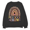 Preschool Crew Cute Leopard Rainbow Back To School Teachers Women Crewneck Sweatshirt, novelty gifts, funny gifts Preschool Crew Cute Leopard Rainbow Back To School Teachers Women Crewneck Sweatshirt, novelty gifts, funny gifts