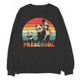 Preschool Panda Back To School Teacher Student Women Crewneck Sweatshirt, novelty gifts, funny gifts Preschool Panda Back To School Teacher Student Women Crewneck Sweatshirt, novelty gifts, funny gifts