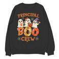 Principal Teacher Boo Crew Halloween Spooky Costume Women Crewneck Sweatshirt, novelty gifts, funny gifts
