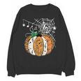 Pumpkin Music Teacher Halloween Fall Music Notes Autumn Women Crewneck Sweatshirt, novelty gifts, funny gifts