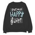Put On A Happy Face Music Music Teacher Women Crewneck Sweatshirt, novelty gifts, funny gifts Put On A Happy Face Music Music Teacher Women Crewneck Sweatshirt, novelty gifts, funny gifts