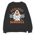 Read More Books Cute Ghost Reading Book Teacher Halloween Women Crewneck Sweatshirt, novelty gifts, funny gifts Read More Books Cute Ghost Reading Book Teacher Halloween Women Crewneck Sweatshirt, novelty gifts, funny gifts