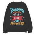 Reading Adventure Library Student Teacher Book Women Crewneck Sweatshirt, novelty gifts, funny gifts