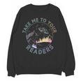 Take Reading English Teacher Library Alien Space T-S Tie Dye Women Crewneck Sweatshirt, novelty gifts, funny gifts Take Reading English Teacher Library Alien Space T-S Tie Dye Women Crewneck Sweatshirt, novelty gifts, funny gifts