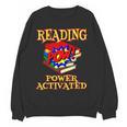 Reading Super Power Activated Superhero Teacher Or Student Men Women Girls Kids Women Crewneck Sweatshirt, novelty gifts, funny gifts Reading Super Power Activated Superhero Teacher Or Student Men Women Girls Kids Women Crewneck Sweatshirt, novelty gifts, funny gifts