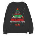 Reading Teacher Christmas Shirt Elf Christmas Cheer For Men Women Women Crewneck Sweatshirt, novelty gifts, funny gifts Reading Teacher Christmas Shirt Elf Christmas Cheer For Men Women Women Crewneck Sweatshirt, novelty gifts, funny gifts