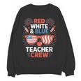Red & Blue Teacher Crew Shirt 4th Of July Sunglasses Women Crewneck Sweatshirt, novelty gifts, funny gifts Red & Blue Teacher Crew Shirt 4th Of July Sunglasses Women Crewneck Sweatshirt, novelty gifts, funny gifts