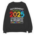 Retirement Class Of 2025 Teacher Countdown Loading Teacher Women Crewneck Sweatshirt, novelty gifts, funny gifts