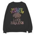 Retro BIOLOGY TEACHERS LOVE BRAINS This Is My Scary STEM Women Crewneck Sweatshirt, novelty gifts, funny gifts
