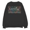 Retro Early Intervention Teacher Intervention Specialist Women Crewneck Sweatshirt, novelty gifts, funny gifts Retro Early Intervention Teacher Intervention Specialist Women Crewneck Sweatshirt, novelty gifts, funny gifts