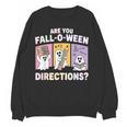 Retro Are You Fall O Ween Directions Teacher Halloween Ghost Women Crewneck Sweatshirt, novelty gifts, funny gifts Retro Are You Fall O Ween Directions Teacher Halloween Ghost Women Crewneck Sweatshirt, novelty gifts, funny gifts