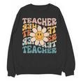 Retro Teacher Daisy Colorful Elementary School Teacher Women Crewneck Sweatshirt, novelty gifts, funny gifts Retro Teacher Daisy Colorful Elementary School Teacher Women Crewneck Sweatshirt, novelty gifts, funny gifts