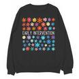 Retro Wildflower Early Intervention Teacher Interventionist Women Crewneck Sweatshirt, novelty gifts, funny gifts Retro Wildflower Early Intervention Teacher Interventionist Women Crewneck Sweatshirt, novelty gifts, funny gifts