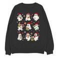 Santa Ghost Reading Books Christmas Library Teacher Women Crewneck Sweatshirt, novelty gifts, funny gifts Santa Ghost Reading Books Christmas Library Teacher Women Crewneck Sweatshirt, novelty gifts, funny gifts